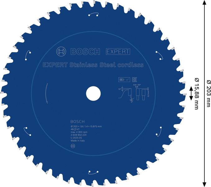 Bosch Accessories 2608902220 2608902220 pílový kotúč Počet zubov (na palec): 48 1 ks-1