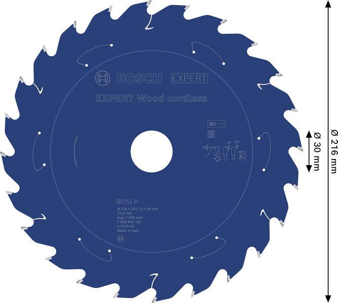 Bosch Accessories 2608902163 2608902163 pílový kotúč Počet zubov (na palec): 24 1 ks-1