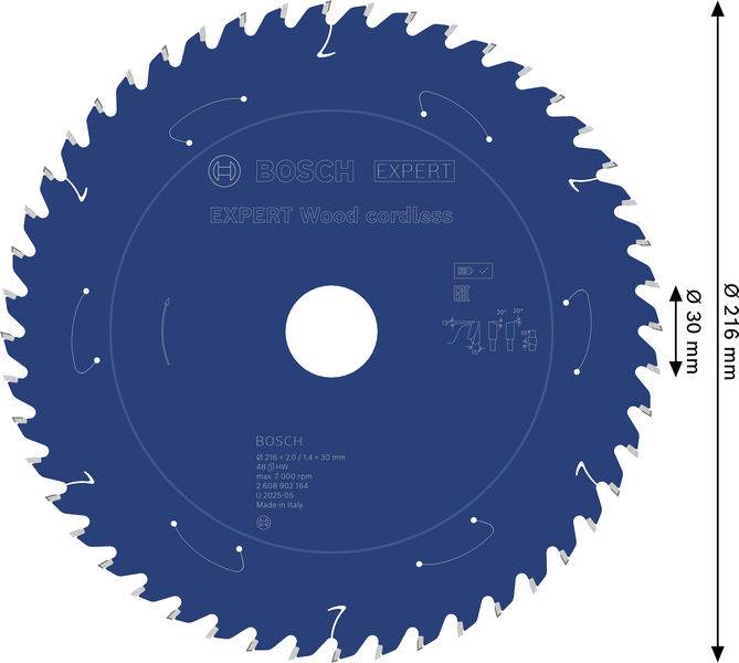 Bosch Accessories 2608902164 2608902164 pílový kotúč Počet zubov (na palec): 48 1 ks-1