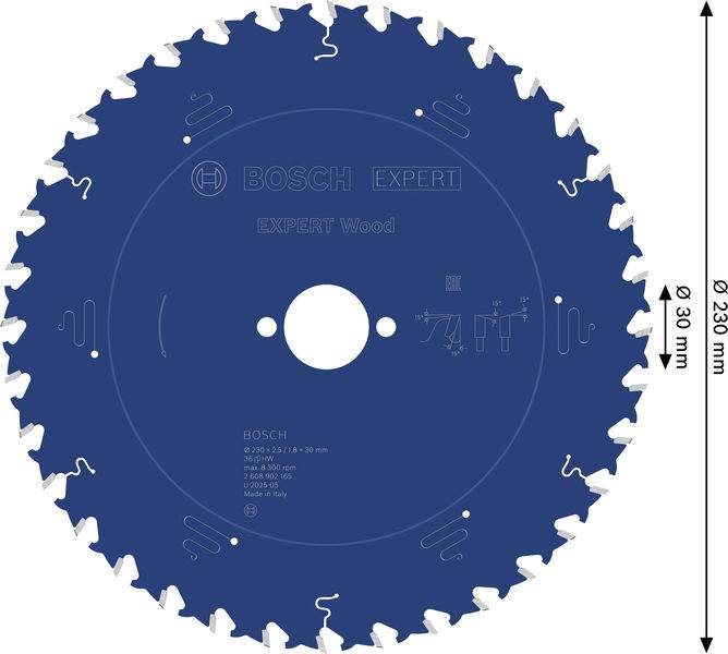 Bosch Accessories 2608902165 2608902165 pílový kotúč Počet zubov (na palec): 36 1 ks-1