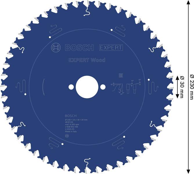 Bosch Accessories 2608902166 2608902166 pílový kotúč Počet zubov (na palec): 48 1 ks-1