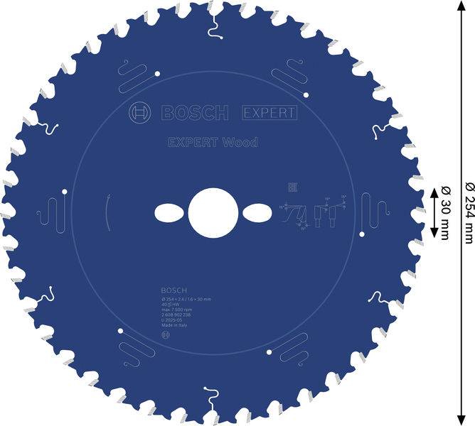 Bosch Accessories 2608902238 2608902238 pílový kotúč Počet zubov (na palec): 40 1 ks-1