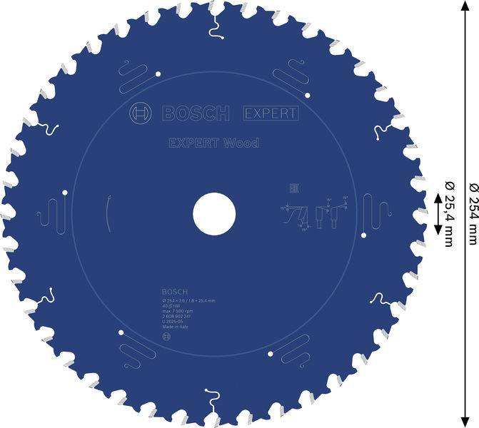 Bosch Accessories 2608902241 2608902241 pílový kotúč Počet zubov (na palec): 40 1 ks-1