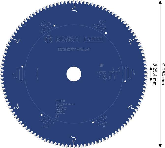 Bosch Accessories 2608902244 2608902244 pílový kotúč Počet zubov (na palec): 120 1 ks-1