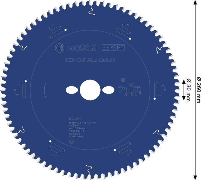 Bosch Accessories 2608902114 2608902114 pílový kotúč Počet zubov (na palec): 80 1 ks-1