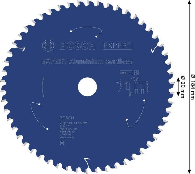 Bosch Accessories 2608902121 2608902121 pílový kotúč Počet zubov (na palec): 54 1 ks-1
