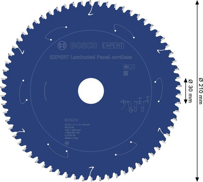 Bosch Accessories 2608902129 2608902129 pílový kotúč Počet zubov (na palec): 66 1 ks-1