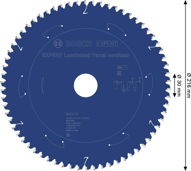 Bosch Accessories 2608902130 2608902130 pílový kotúč Počet zubov (na palec): 66 1 ks-1