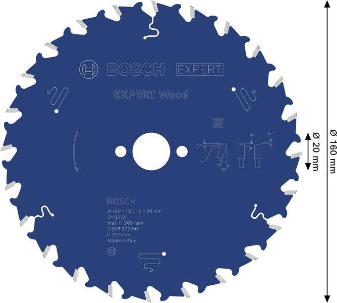 Bosch Accessories 2608902141 2608902141 pílový kotúč Počet zubov (na palec): 24 1 ks-1