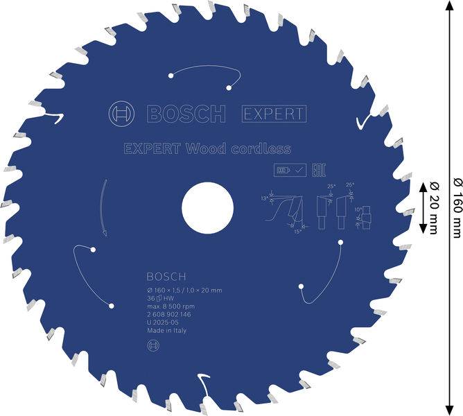 Bosch Accessories 2608902146 2608902146 pílový kotúč Počet zubov (na palec): 36 1 ks-9