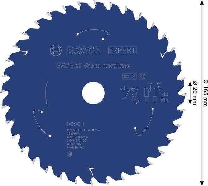 Bosch Accessories 2608902150 2608902150 pílový kotúč Počet zubov (na palec): 36 1 ks-10