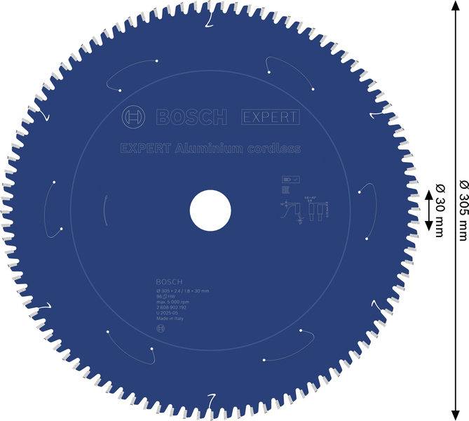 Bosch Accessories 2608902192 2608902192 pílový kotúč Počet zubov (na palec): 96 1 ks-1