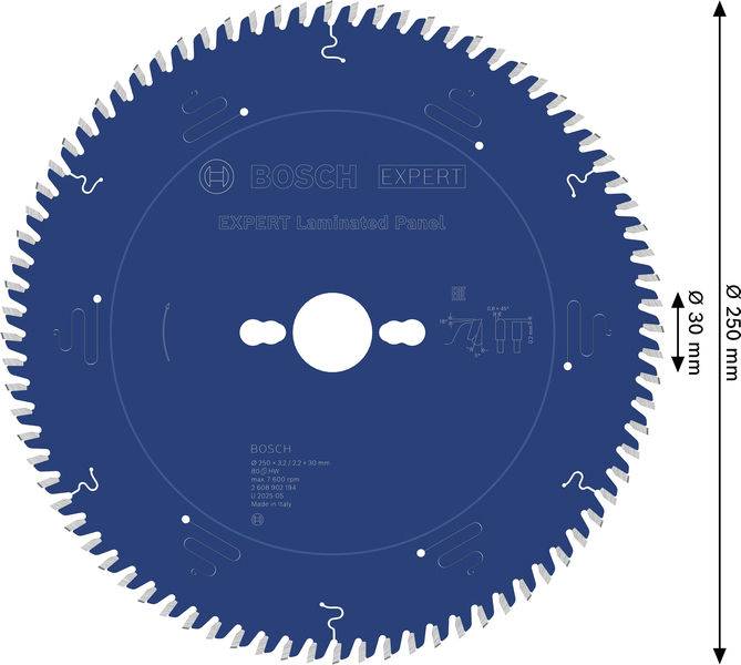 Bosch Accessories 2608902194 2608902194 pílový kotúč Počet zubov (na palec): 80 1 ks-1