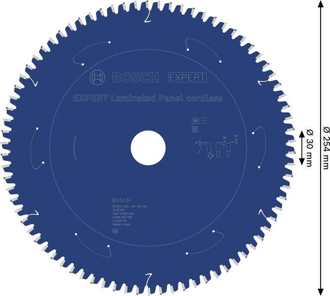 Bosch Accessories 2608902195 2608902195 pílový kotúč Počet zubov (na palec): 78 1 ks-1