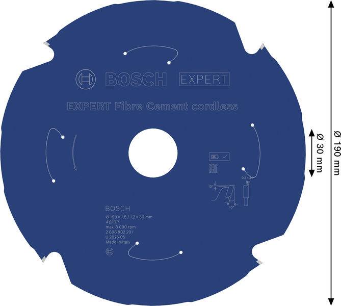 Bosch Accessories 2608902201 2608902201 pílový kotúč Počet zubov (na palec): 4 1 ks-10