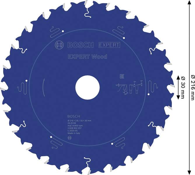 Bosch Accessories 2608902207 2608902207 pílový kotúč Počet zubov (na palec): 24 1 ks-6
