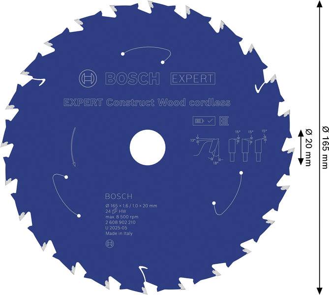 Bosch Accessories 2608902210 2608902210 pílový kotúč Počet zubov (na palec): 24 1 ks-11