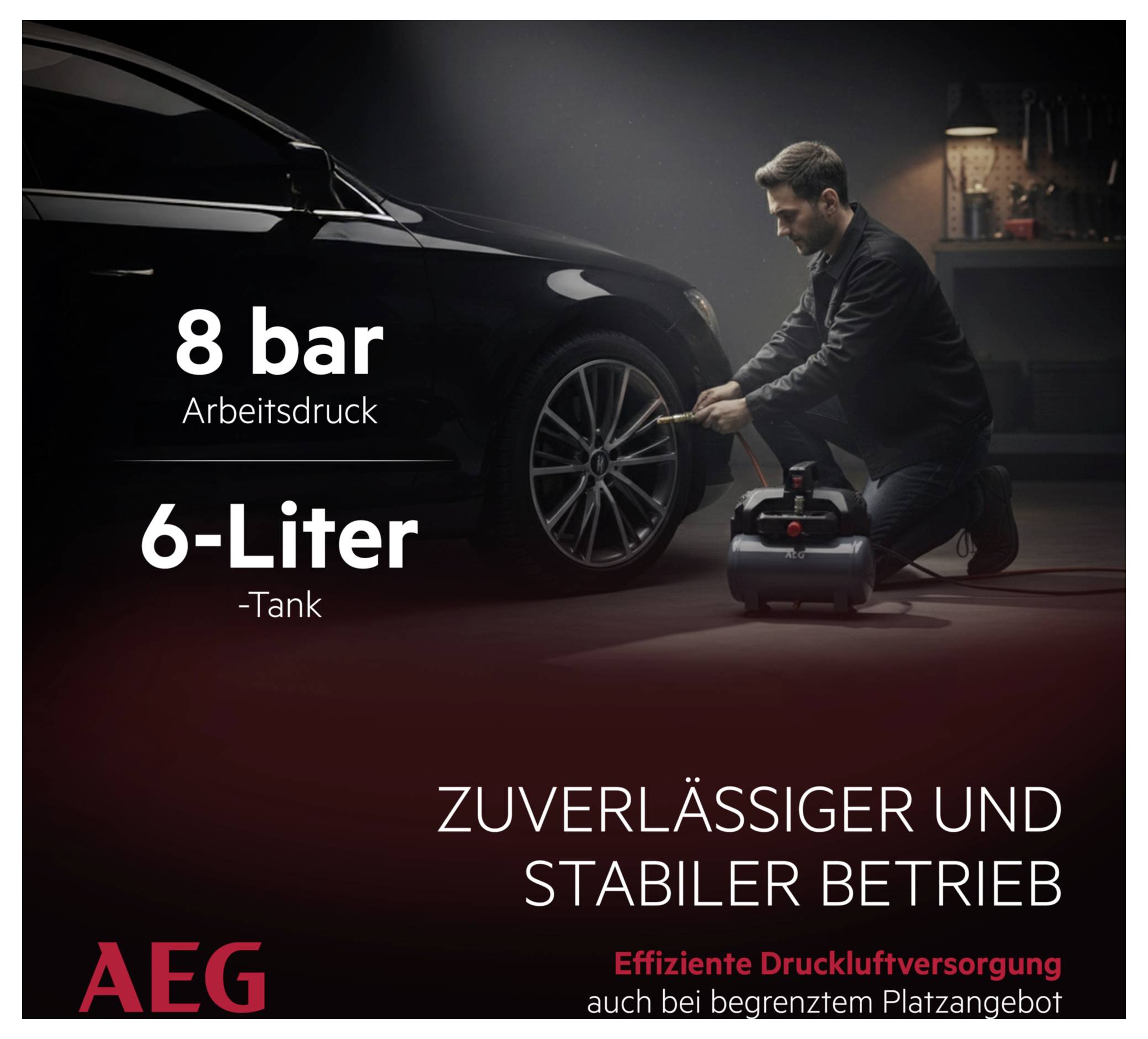 AEG piestový kompresor AEG KL6 6 l 8 bar-4