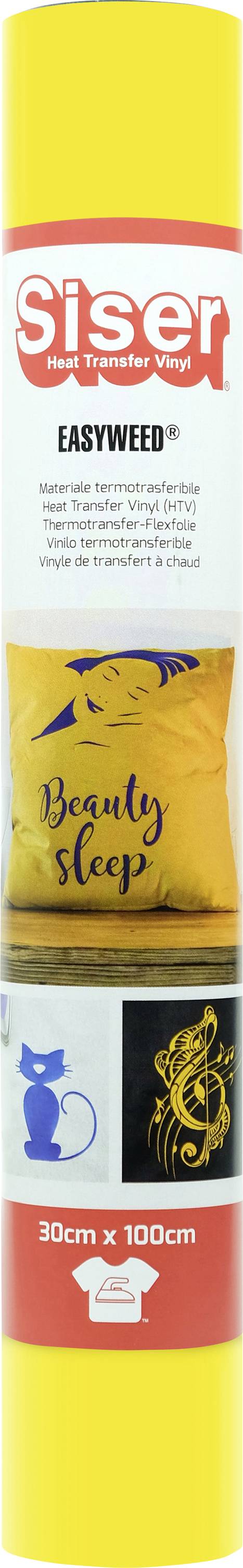 Rolka Sisier EasyWeed Heat Transfer Vinylu, 30cm x 100cm, s aplikáciami na tkaninu a farebnými vzormi ako napríklad "Beauty Sleep".