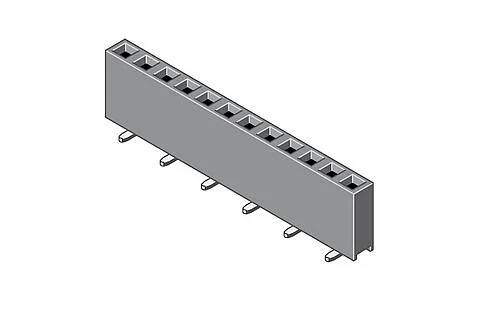 MPE Garry Female header (standaard) 098-4-010-0-NFX-YT0 1 stuk(s)