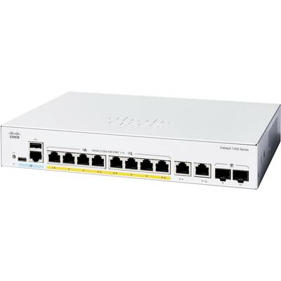 Prepínač Cisco Catalyst 1000 Series s viacerými portami Ethernet, navrhnutý pre konektivitu sieťe malých až stredných podnikov.