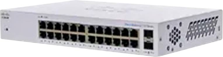 Sieťový prepínač s 24 Ethernetovými portami.