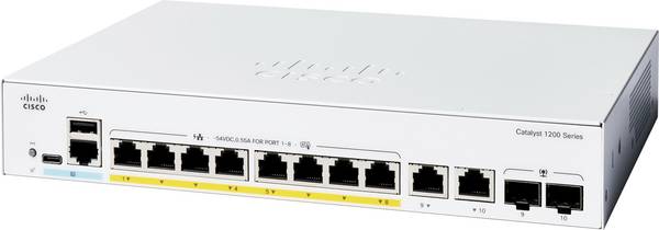 Cisco CISCO Catalyst 1200 8-port GE Full PoE sieťový switch