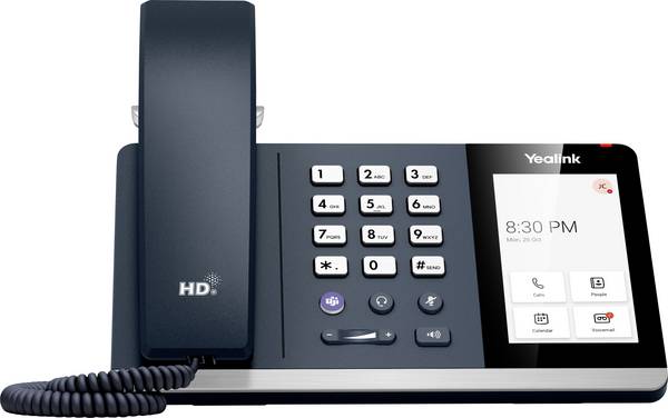 Yealink MP54 E2 Teams systémový telefón, VoIP dotykový displej dotykový displej sivá