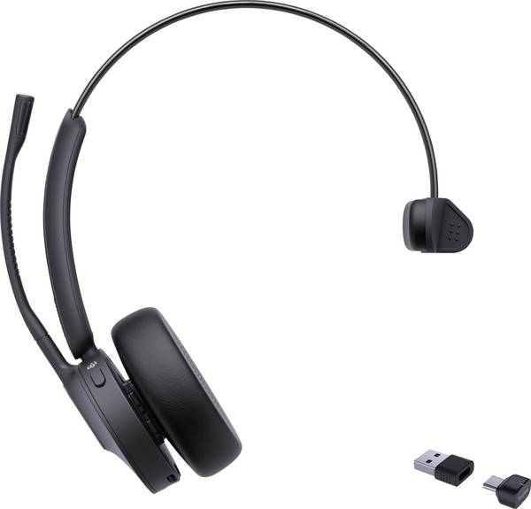 Yealink BH 70 Mono Teams USB-C/A Headset otvorená (On Ear) Bluetooth, 1208705, mono, čierna, Redukcia šumu mikrofónu