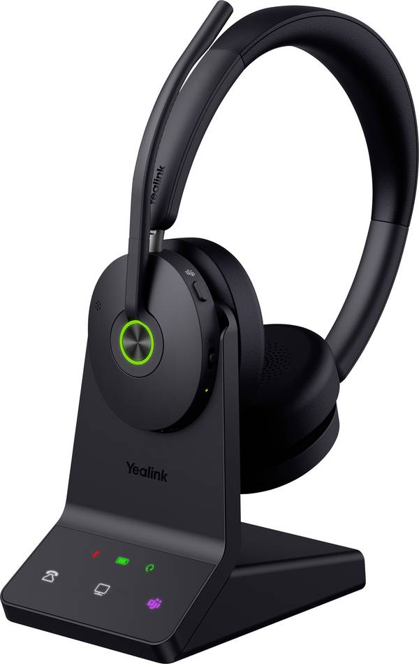 Yealink WH68 UC Headset otvorená (On Ear) DECT (6090068), Bluetooth, 1208713, čierna, Potlačenie hluku