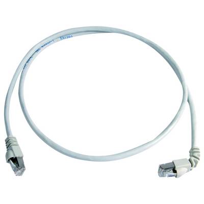 Svetlomodrý ethernetový sieťový kábel so zástrčkami RJ45 na oboch koncoch, zobrazený v zvinute na bielom pozadí.