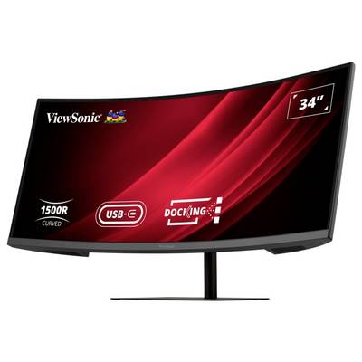 Zakrivený 34-palcový monitor ViewSonic s konektivitou USB-C a možnosťou dokuovania; obsahuje zakrivenie 1500R pre pohlcujúce sledovanie.