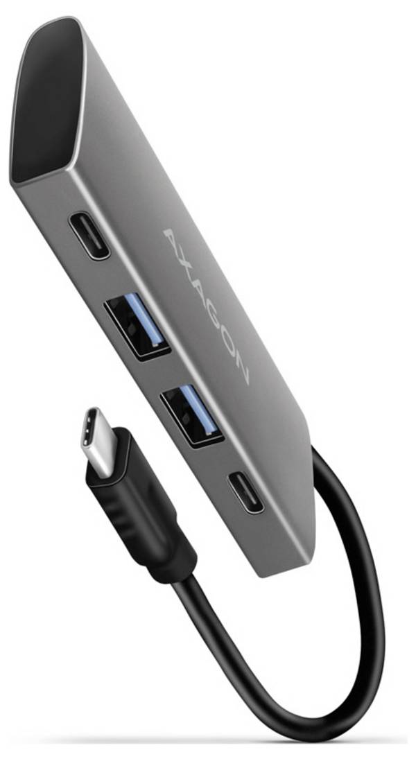 AXAGON  4 porty USB Hub Nabíjacia prípojka USB-C® PD