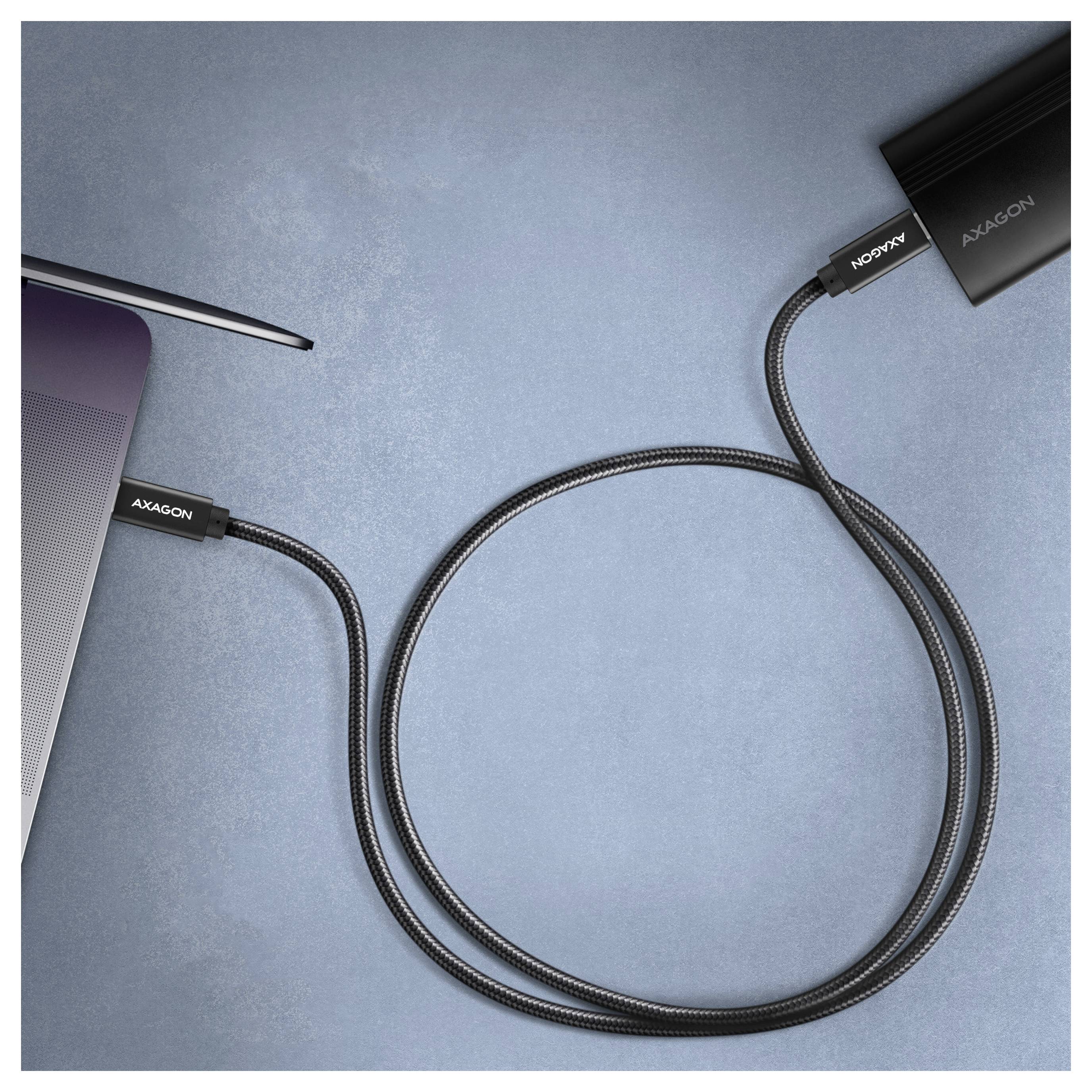 AXAGON Kábel USB-C USB-C ® zástrčka 1.5 m BUCM32-CM15AB-1