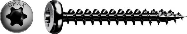 SPAX  0201040400303 polkruhové skrutky 4 mm 30 mm T-STAR plus    ocel  200 ks