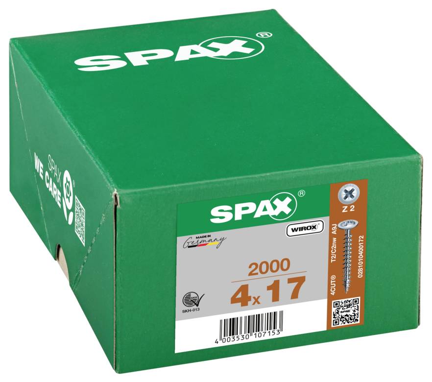 SPAX 0281010400172 skrutka s pologuľatou hlavou 4 mm 17 mm krížová dražka Pozidriv ocel 2000 ks-5