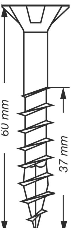 SPAX 0291010450605 skrutka zo zápustnou hlavou 4.5 mm 60 mm krížová dražka Pozidriv ocel 500 ks-3