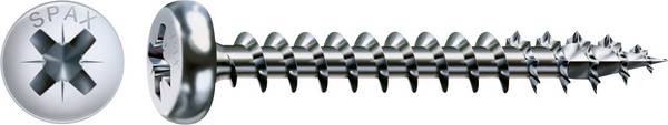 SPAX  0231010450305 polkruhové skrutky 4.5 mm 30 mm krížová dražka Pozidriv    ocel  500 ks