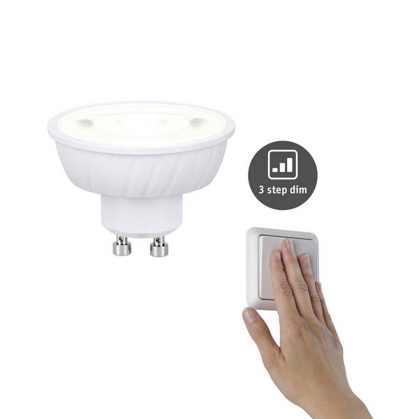 Paulmann 29270 LED  En.trieda 2021 E (A - G) GU10  4.9 W neutrálna biela (Ø x v) 50 mm x 37 mm  1 ks