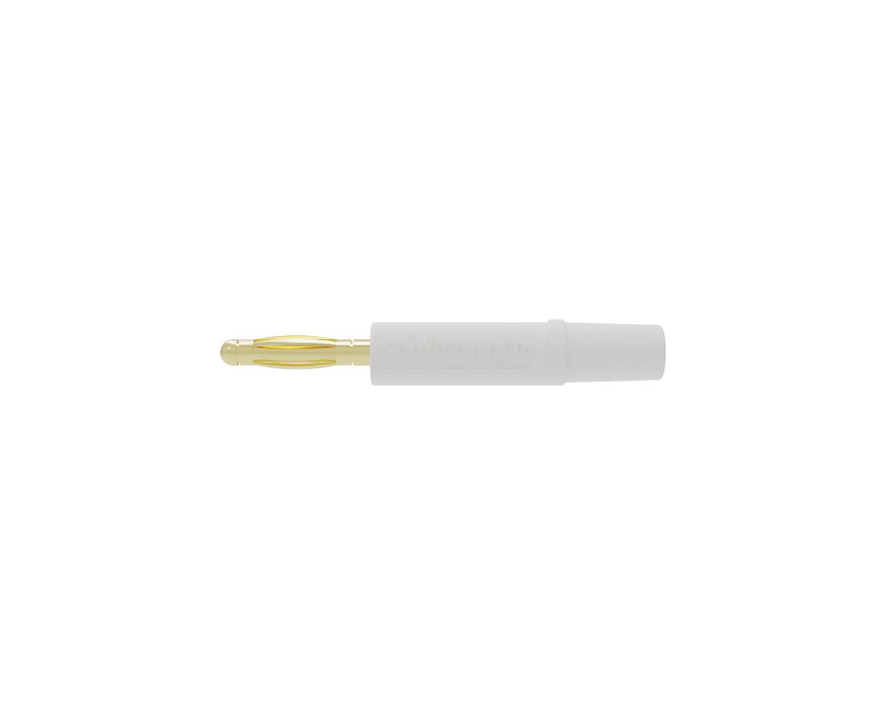 Sch&uuml;tzinger DI FK 02 L Au / WS Veerkorfstekker Stift-&Oslash;: 2 mm Wit 1 stuk(s)