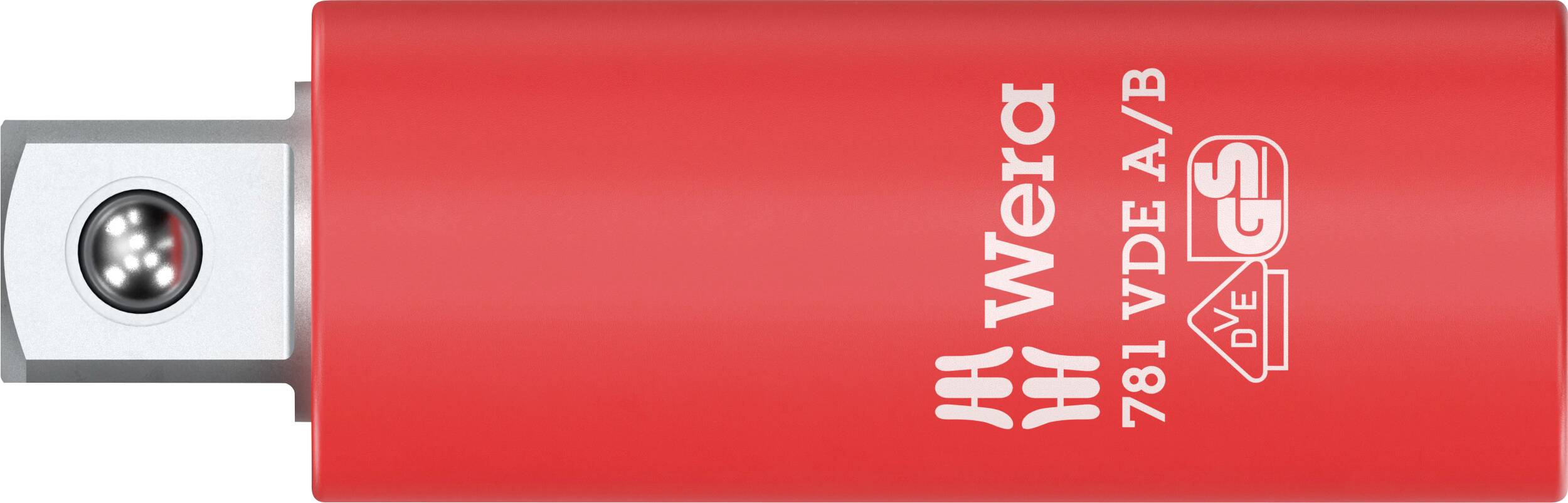 Wera 781 A/B VDE 05024690001 Dopsleuteladapter Ge&iuml;soleerd, Mechanische vergrendeling 1/4 (6.3 mm)