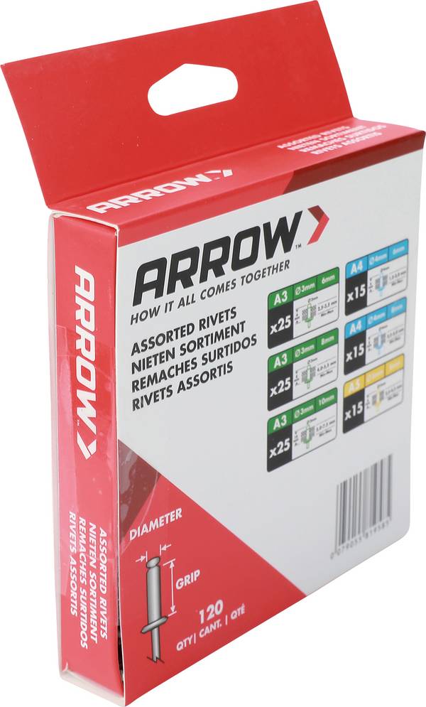 Arrow Tool Group 819585 slepý nit    hliník hliník RA 3/RA 4/RA 5 ALU 120ST 120 ks