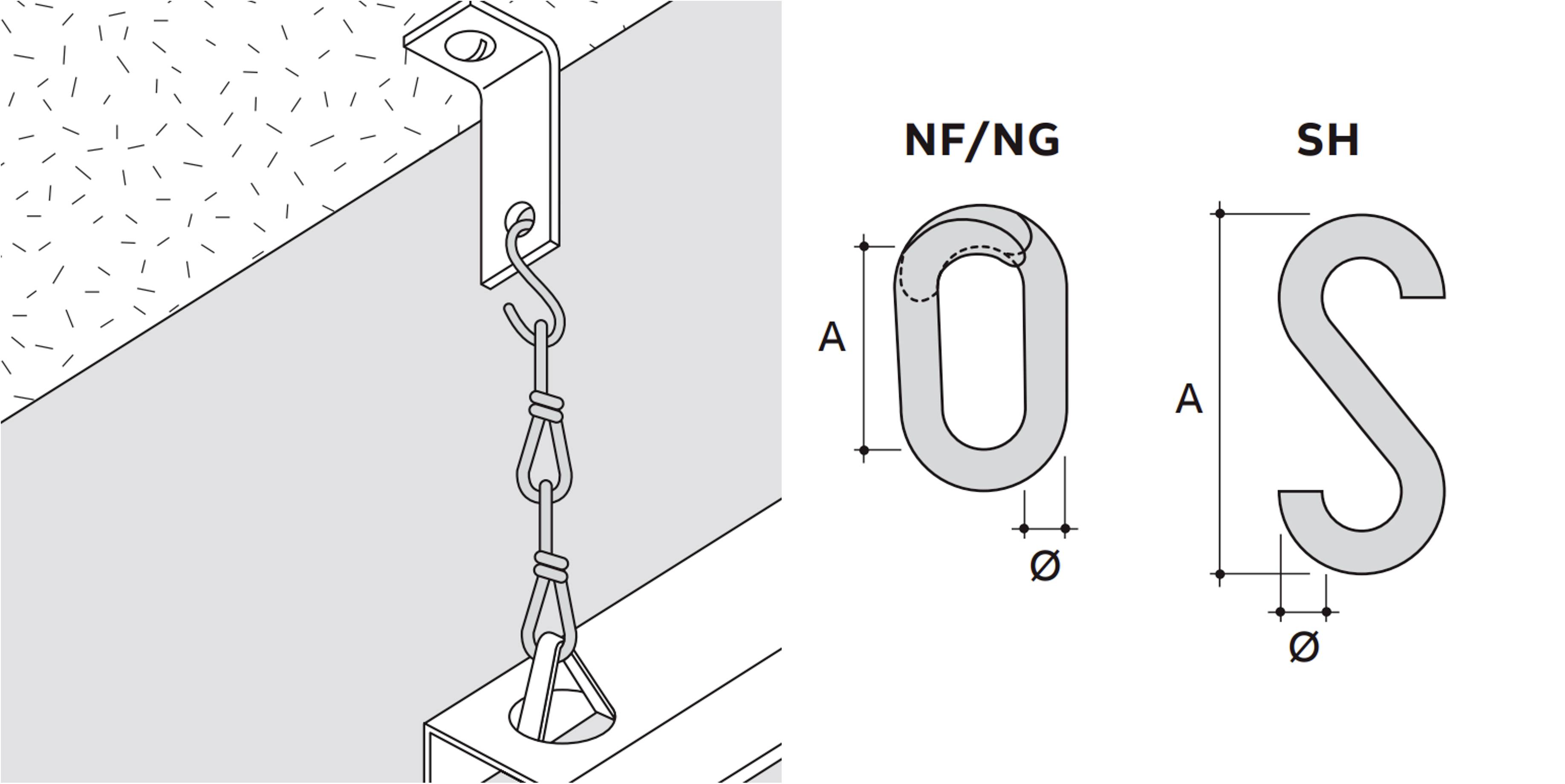 ABB NF-4 E-Klips S-Glied f&uuml;r Kette Geperforeerde band 20 mm Verenstaal 7TCA084220R0378 100 stuk(s) (&Oslash; x l) 4 mm x 20 mm