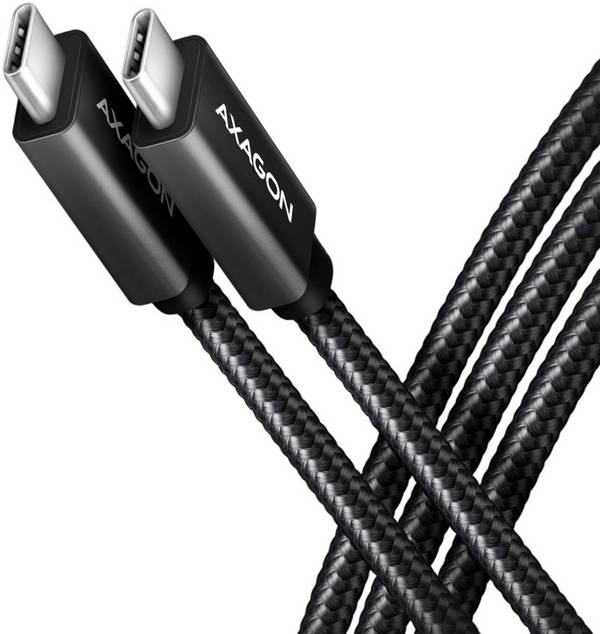 AXAGON Kábel USB-C USB 3.2 Gen2x2 USB-C ® zástrčka 0.5 m čierna  BUCM32-CM05AB