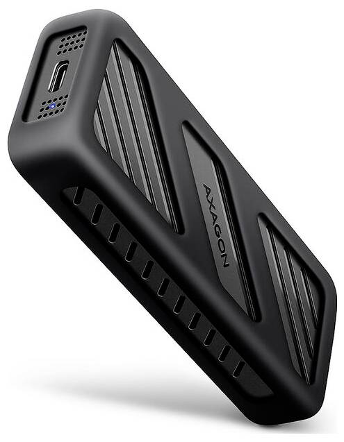 AXAGON EEM2-20G NVMe-SSD-Geh&auml;use, USB-C 3.2, 20 Gbps, 2230 - 2280 - schwarz M.2 SSD-behuizing USB-C 3.2 Gen 2 20 GBit/s M.2 2230, 2242, 2260, 2280