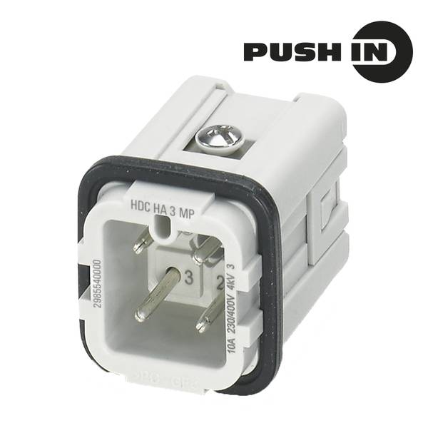 Weidm&uuml;ller 2985540000 Contactinzetstuk RockStar HDC HA 3 Push-In met bedieningselement 1 stuk(s)