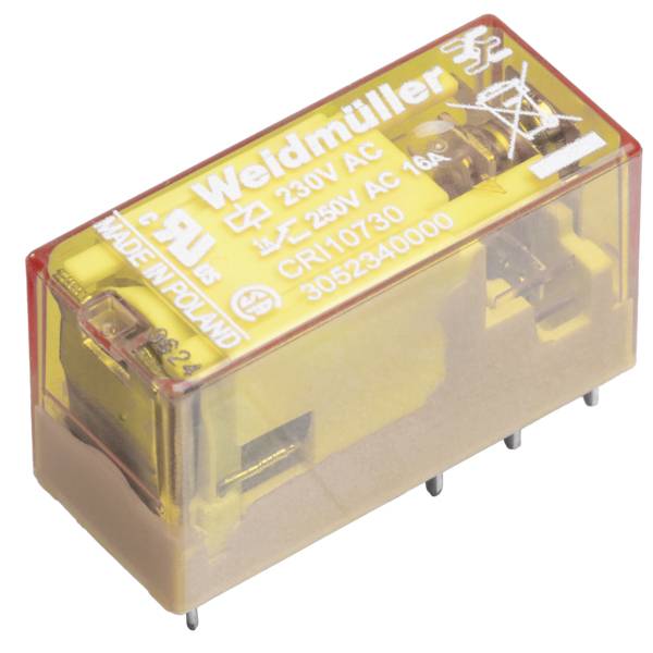Weidmüller CRI10730 Miniatúrne priemyselné relé, 230 V/AC, 16 A, 1 prepínací, 10 ks-0