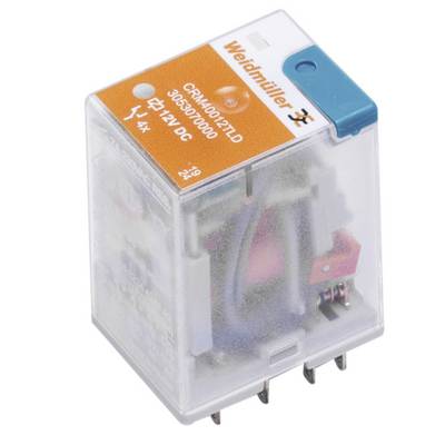 Weidmüller CRM40012 priemyselné relé, 12 V/DC, 7 A, 4 prepínacie, 10 ks-0