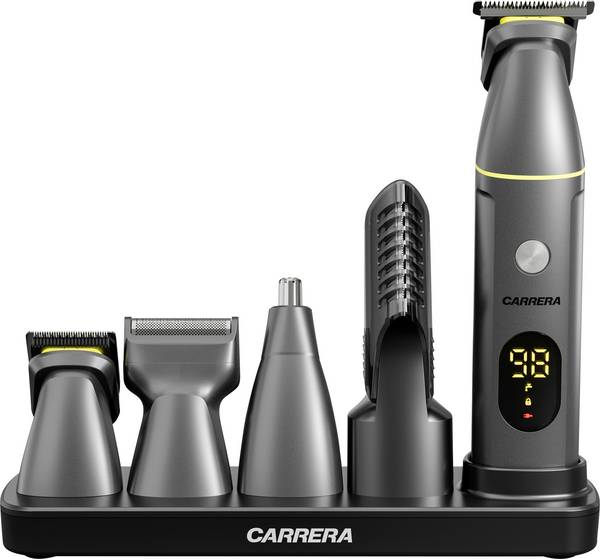Carrera Beauty 34648 zastrihávač vlasov, zastrihávač ušných a nosných chĺpkov, zastrihávač ochlpenia, holiaci strojček na tvár  čierna