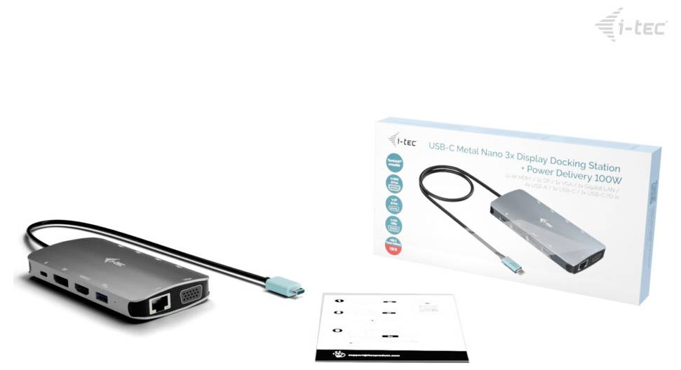 i-tec C31NANOTRIDOCKPD dokovacia stanica na notebook (repasovaná)-6